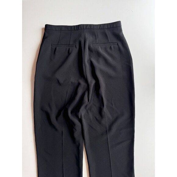 Aritzia BABATON ATELIER Black Crepe Tapered Leg Ankle Trousers Pants, Size 8 - Picture 5 of 12